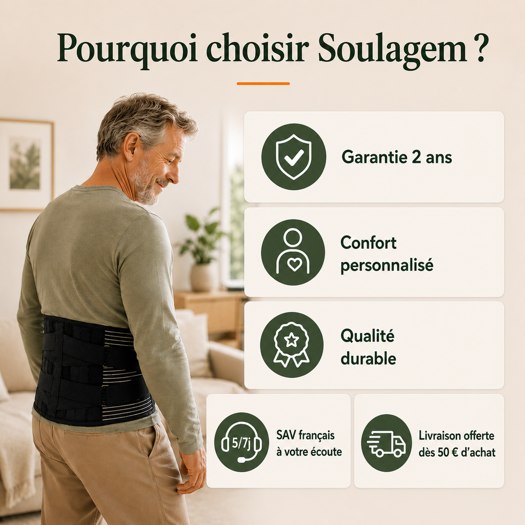 Ceinture Lombaire de Soutien Ajustable