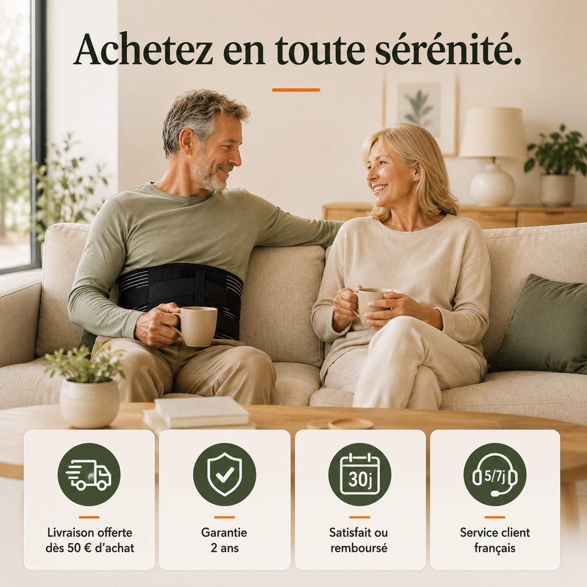 Ceinture Lombaire de Soutien Ajustable