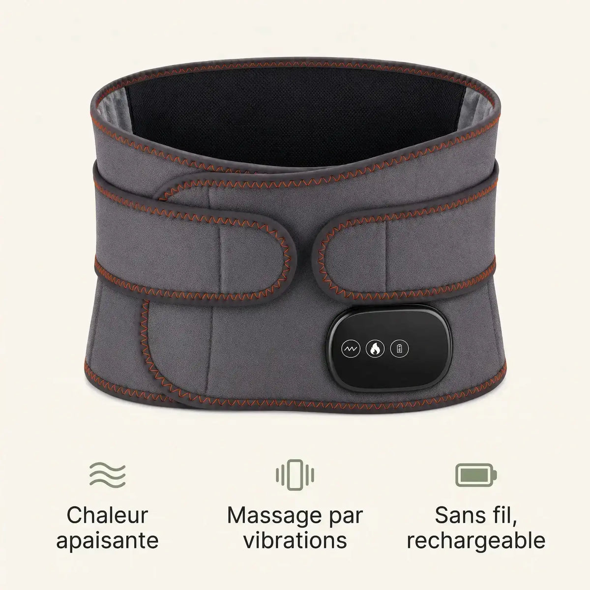 Ceinture Lombaire Chauffante & Massante Rechargeable