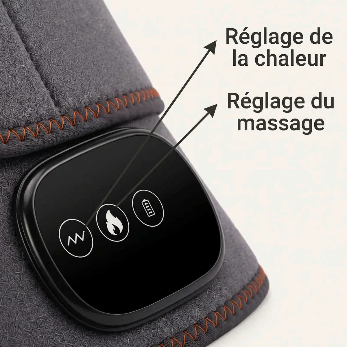 Ceinture Lombaire Chauffante & Massante Rechargeable