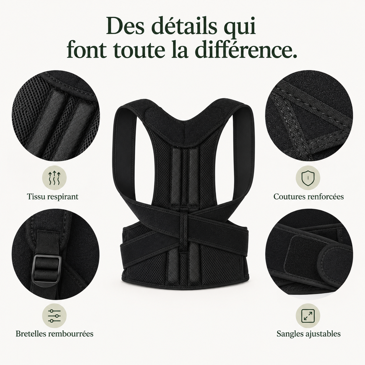 Correcteur de Posture Confort