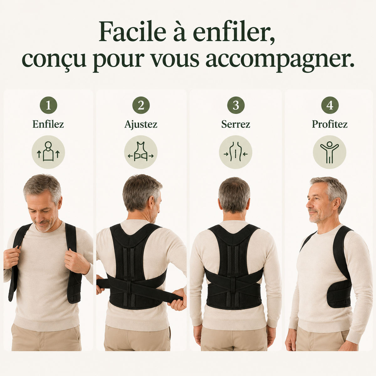 Correcteur de Posture Confort