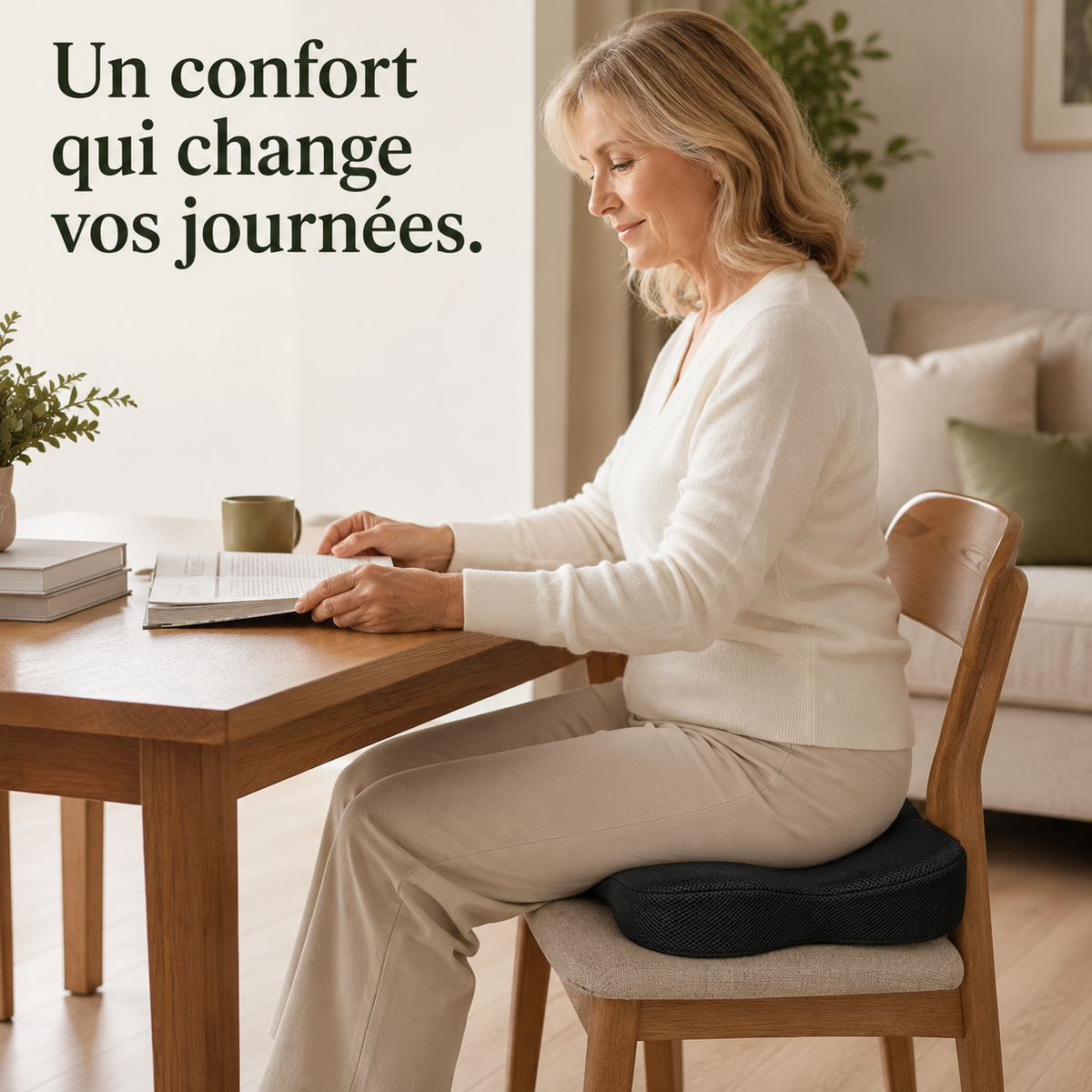 Coussin d’Assise Ergonomique Mémoire de Forme