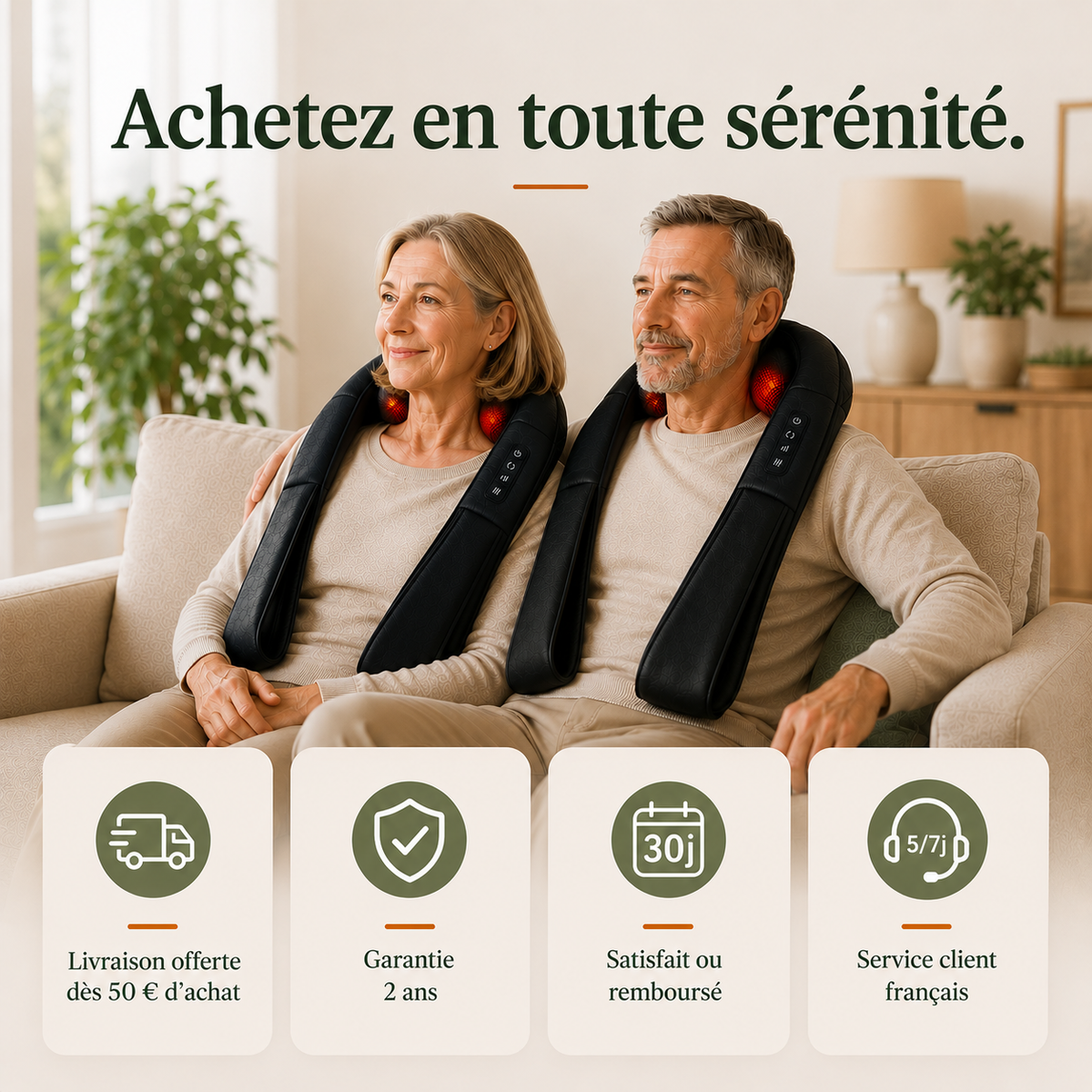 Masseur Chauffant Relax Dos & Nuque