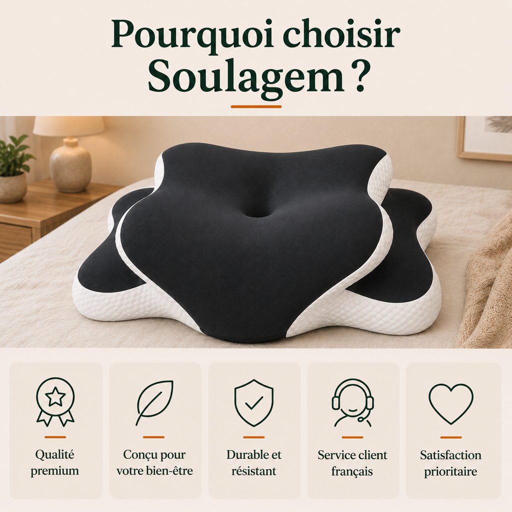 Oreiller Cervical Mémoire de Forme