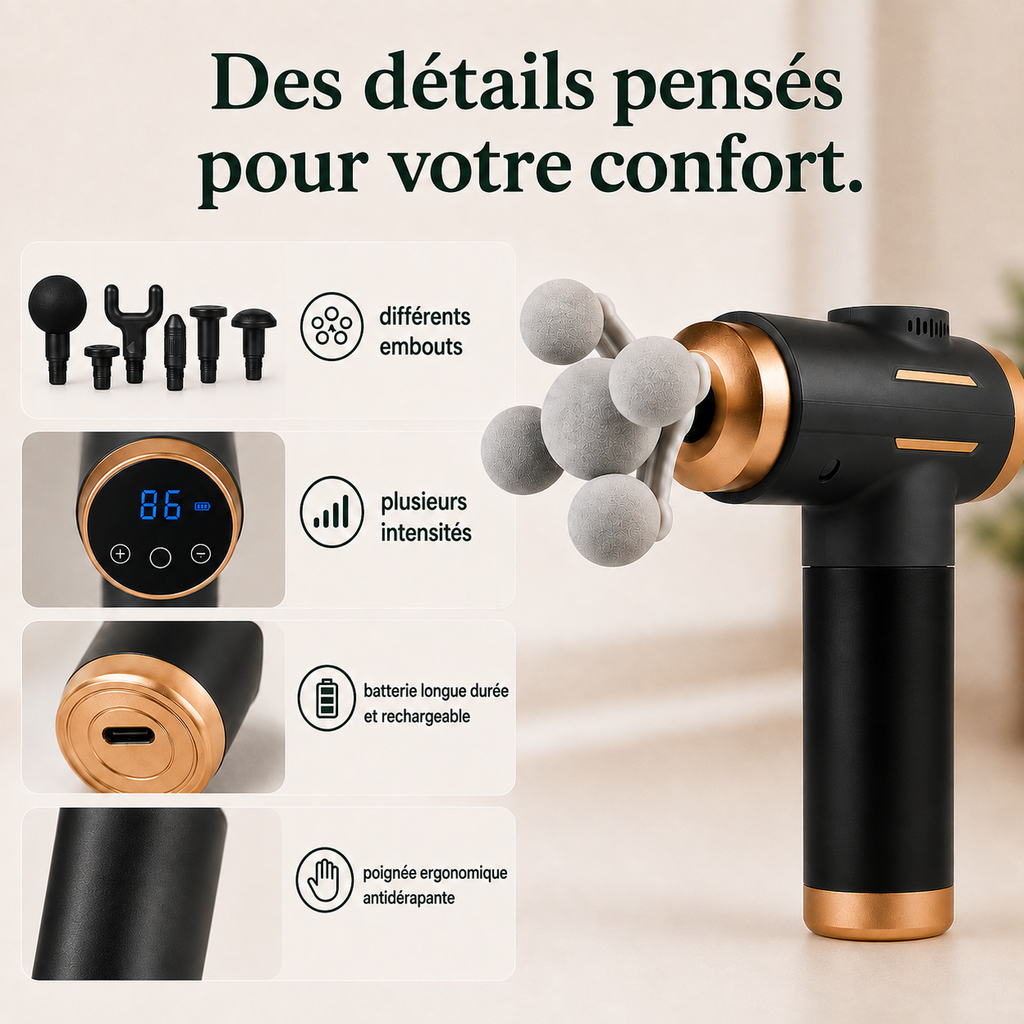 Pistolet de Massage Récupération Active